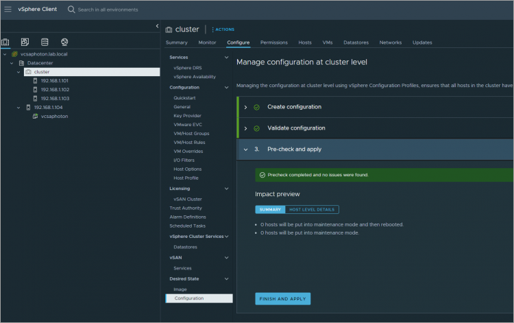 Vsphere Configuration Images vSphere 8 Update 1 has now Configuration Profiles GA