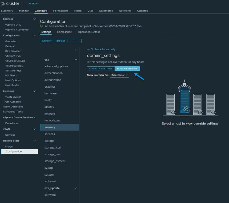 Vsphere Configuration Images vSphere 8 Update 1 has now Configuration Profiles GA
