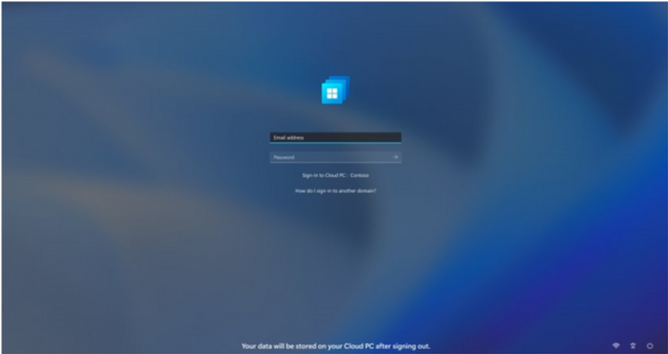 Login to cloud PC desktop using Windows 365 Boot