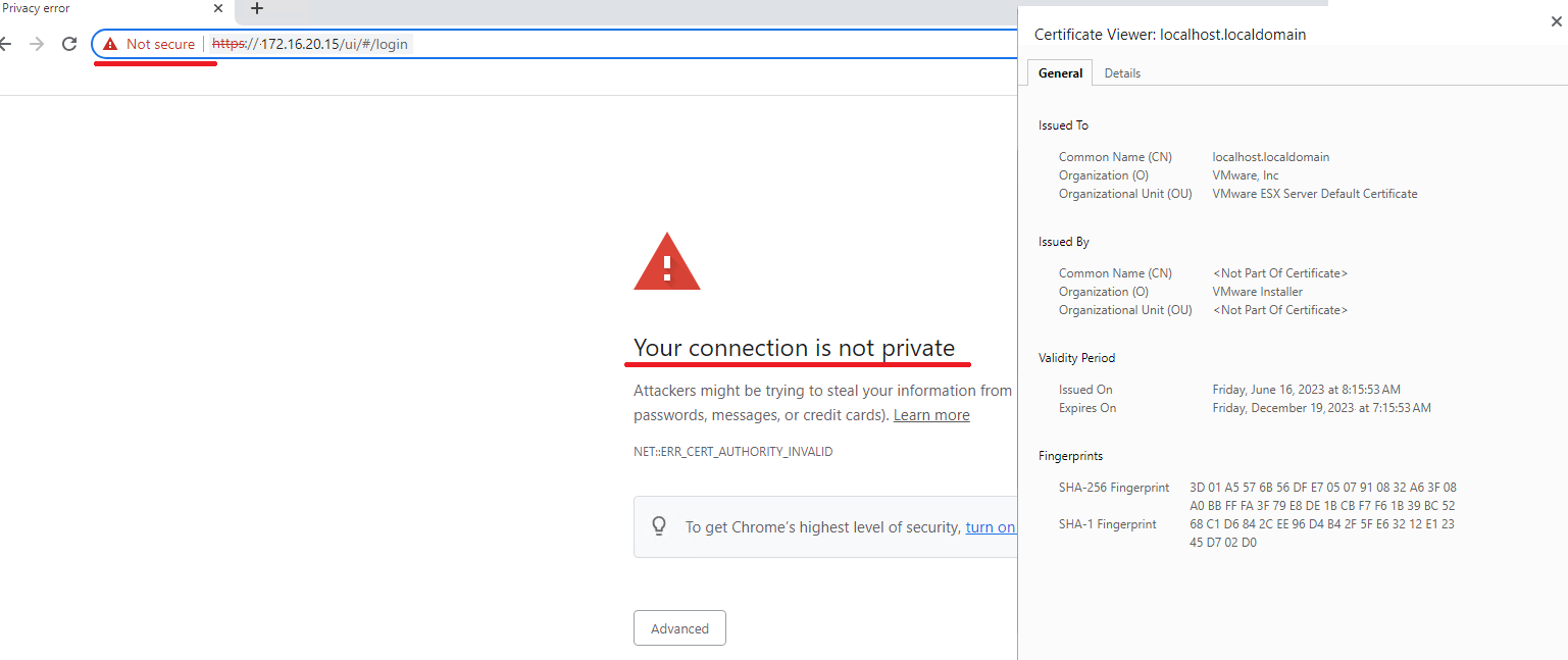 Problems with untrusted SSL certificates