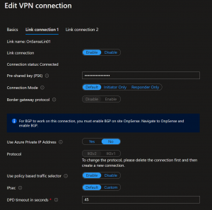 OPNsense Site-2-Site VPN to Azure VWAN Configuration – Part 2