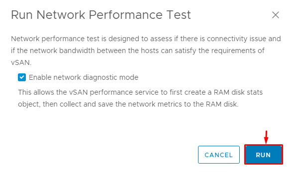 Enable network diagnostic mode to run tests faster