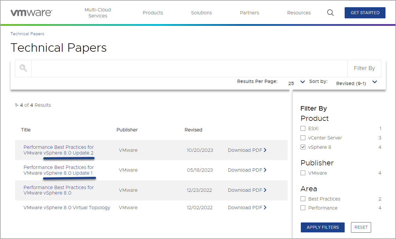 VMware Technical Papers