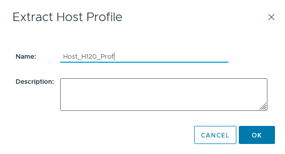 Extract Host Profile dialog box- img Extract Host Profile dialog box