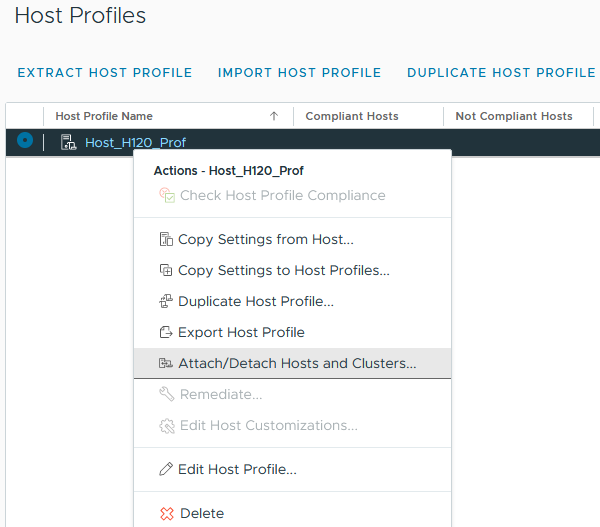 Attach/Detach Hosts and Clusters menu item-img Attach/Detach Hosts and Clusters menu item