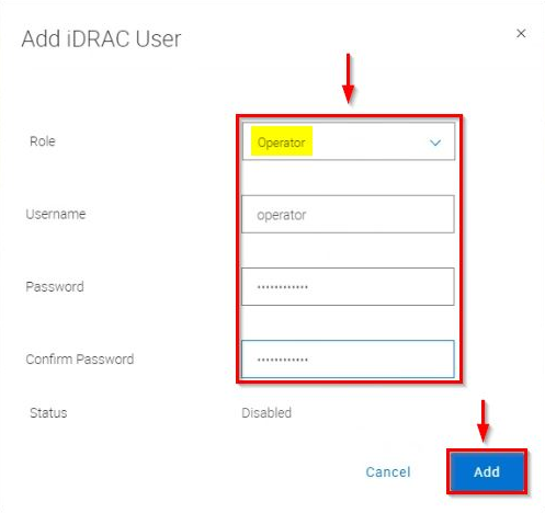 Username and Password | Select Operator
