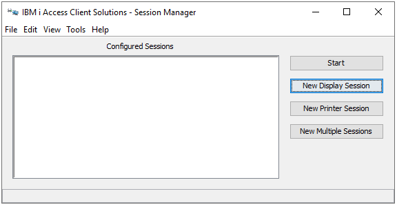 IBM i Access | Session Manager