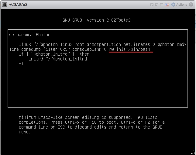 command rw init=/bin/bash-img command rw init=/bin/bash