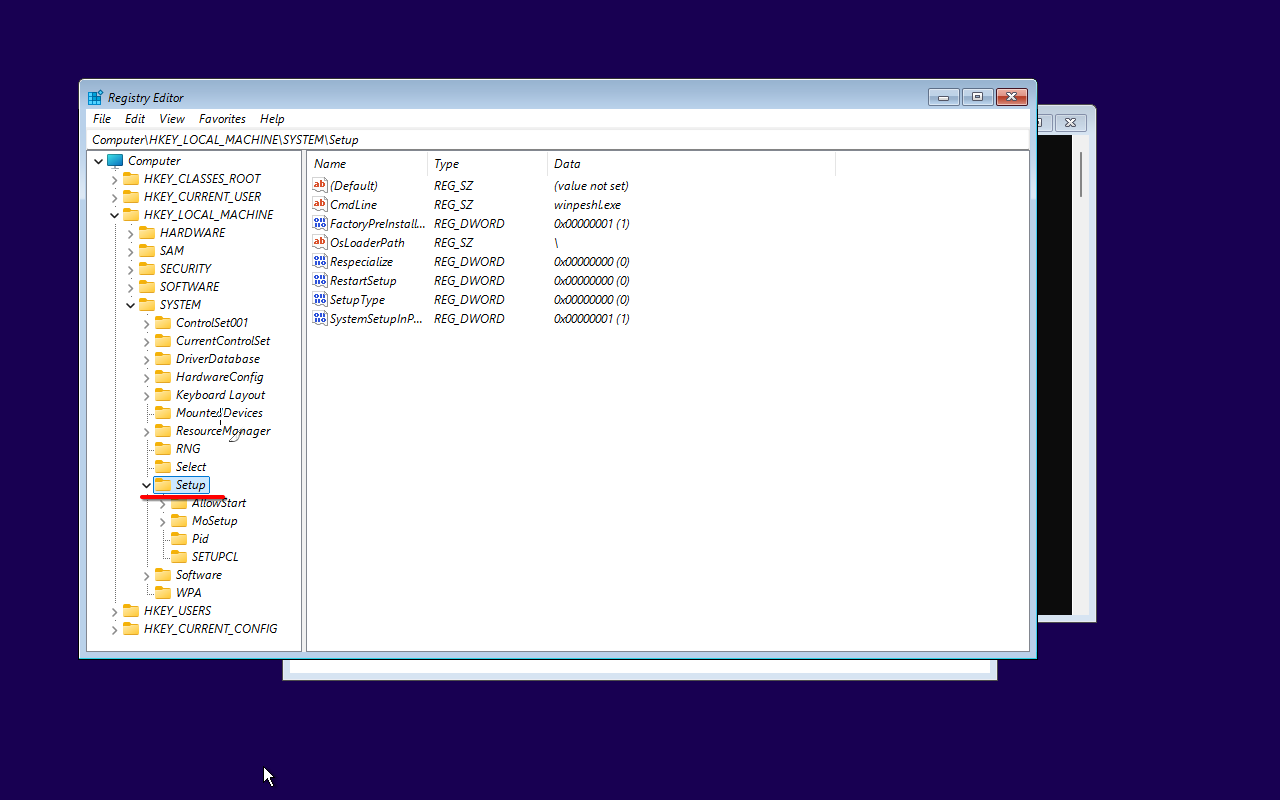 Creating the LabConfig registry key-img Creating the LabConfig registry key