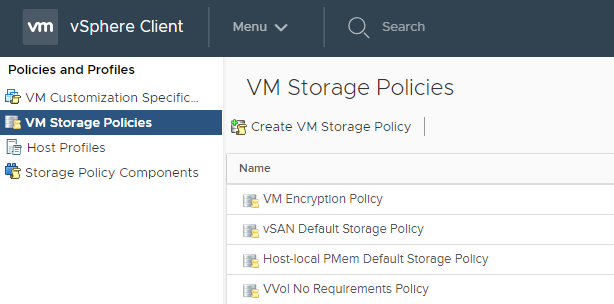 Cluster ▸ Configure ▸ I/O Filters - installed filter package and host compliance.- img Cluster ▸ Configure ▸ I/O Filters - installed filter package and host compliance.