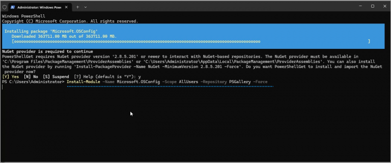 Os Config Automate Security Baselines in Windows Server 2025 with OSconfig