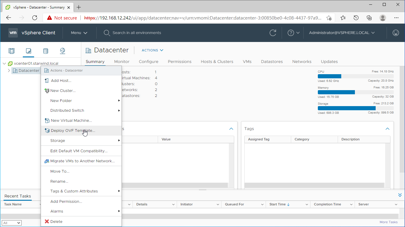 VMware vSphere UI-img VMware vSphere UI