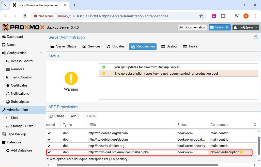 pbs | Proxmox backup server