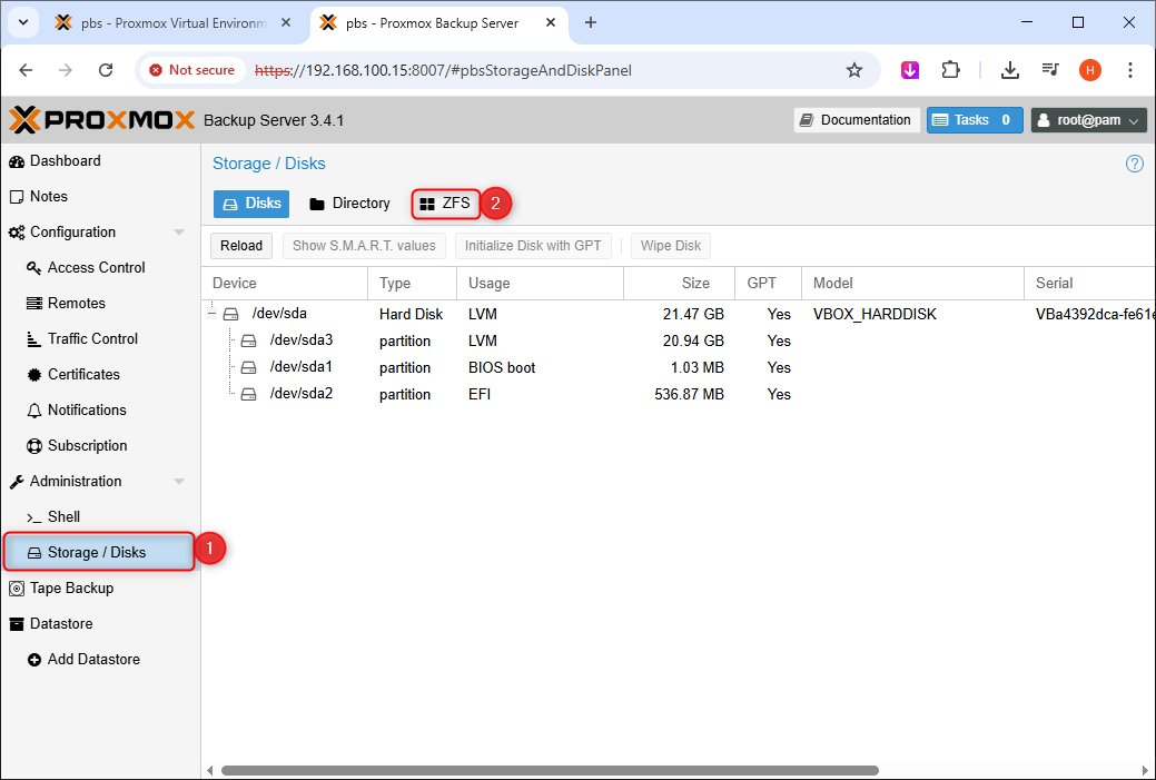 pbs | Proxmox backup server