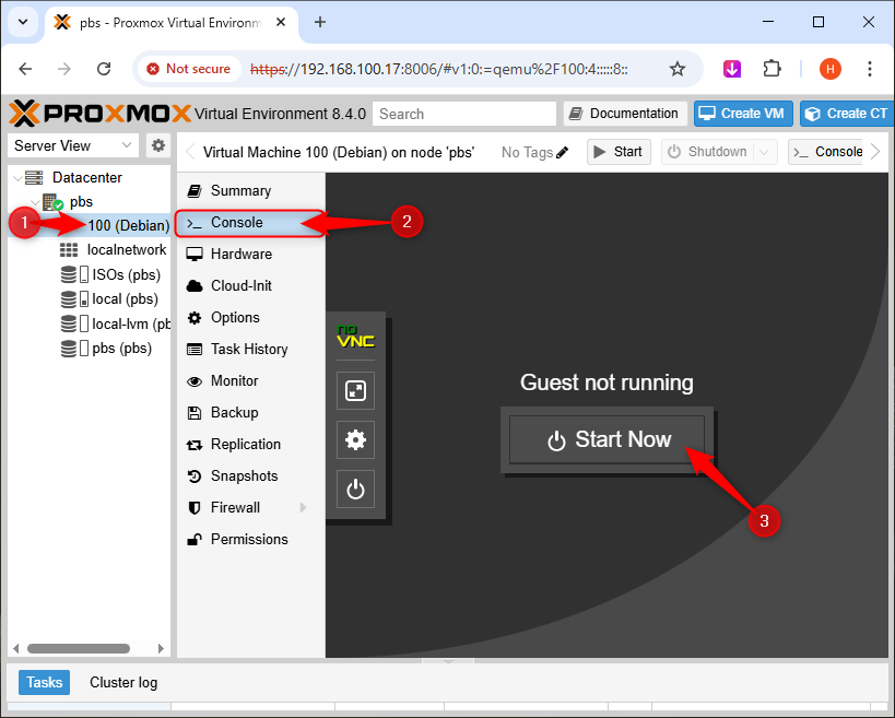 pbs | Proxmox Virtual Environment