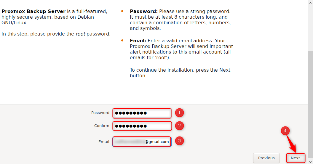 Set a strong password and also provide an active email address