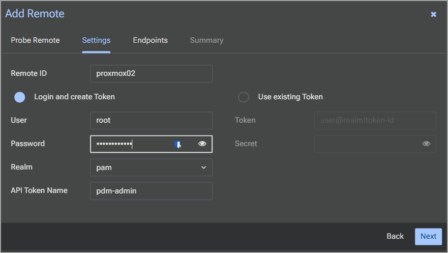 Add Remote Wizard in PDM