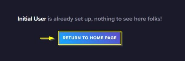 Verify the connection | Click Return to Home Page.-img Verify the connection | Click Return to Home Page.