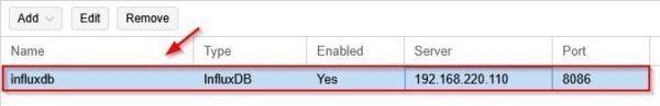 The new metric server will appear in the list.-img The new metric server will appear in the list.