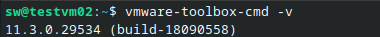 VMware Tools version check