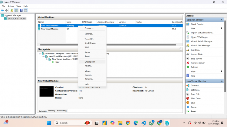 Cloudy Journey: How to Create and Manage Checkpoints in Microsoft Hyper ...