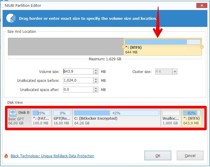 NIUBI Partition Editor | Size And Location- img NIUBI Partition Editor | Size And Location