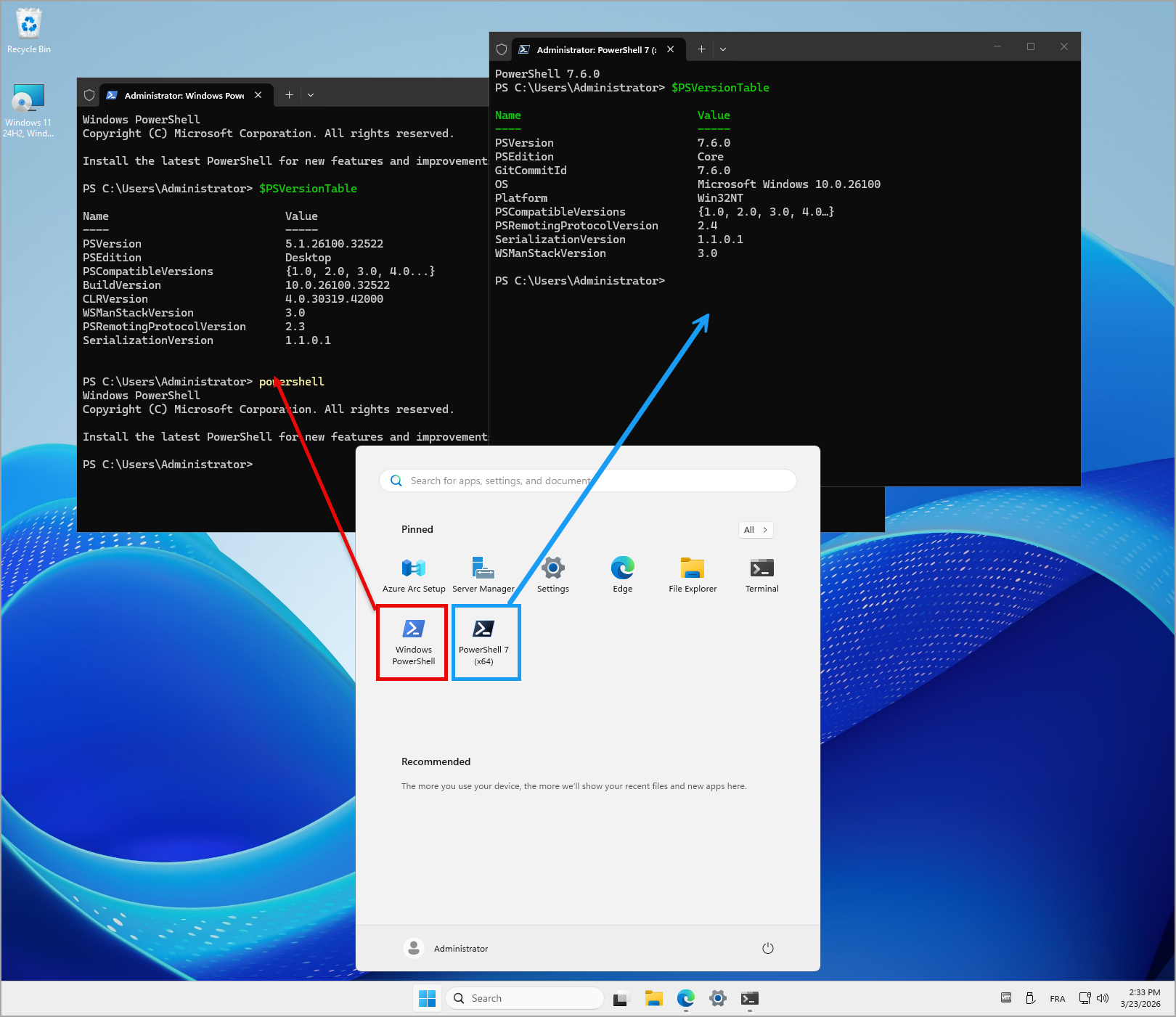 You install PowerShell 7, but old PowerShell is still there…