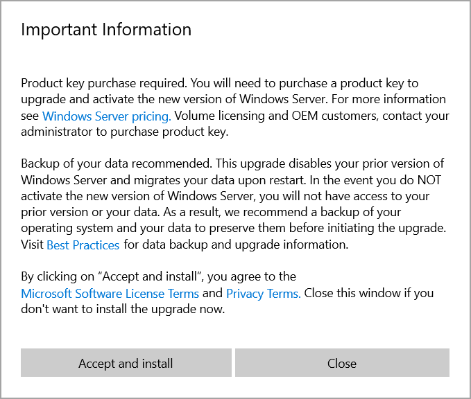 Product key purchase acceptation screen-img Product key purchase acceptation screen