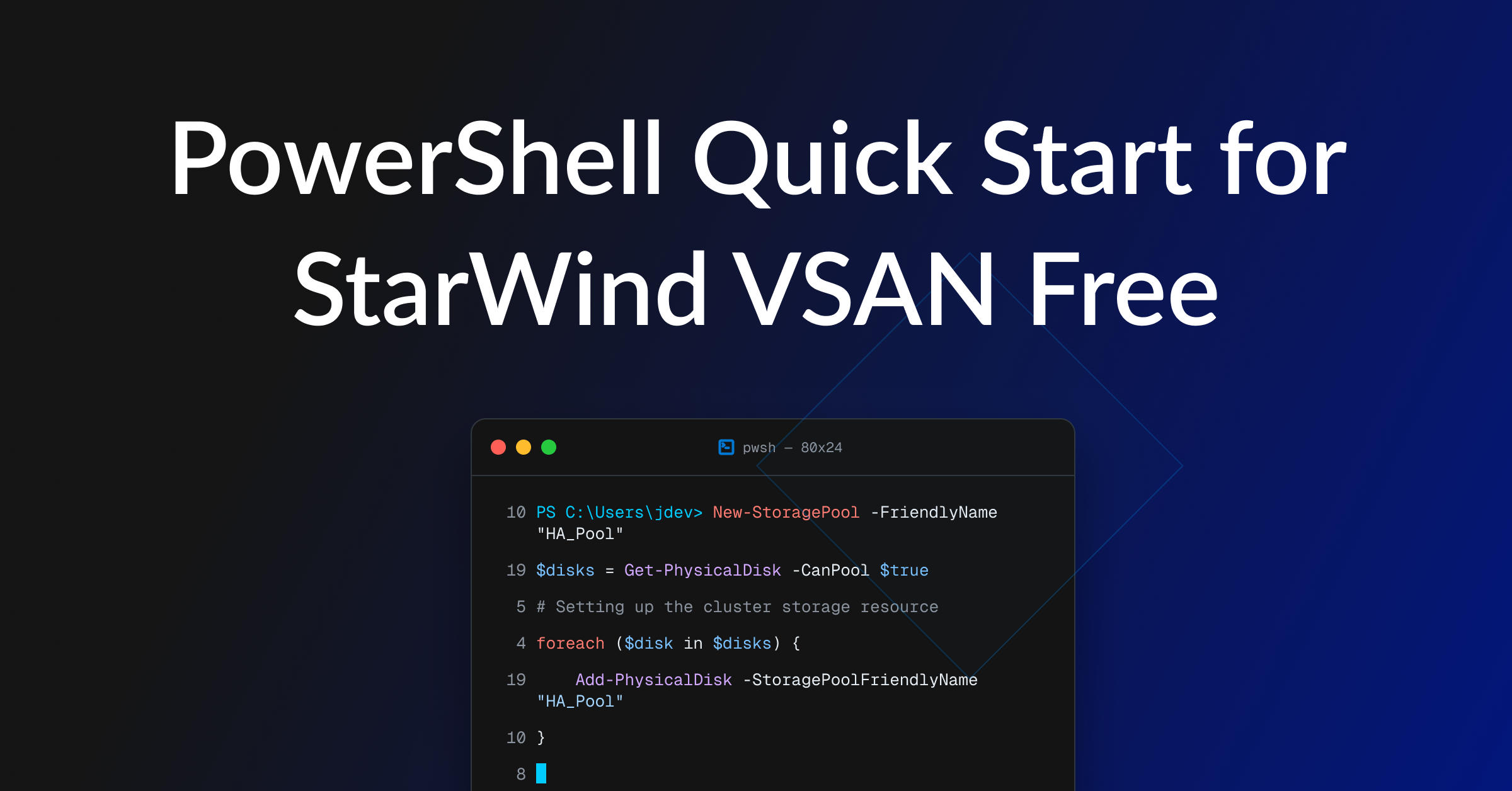 StarWind Virtual SAN Free PowerShell Scripting Guide
