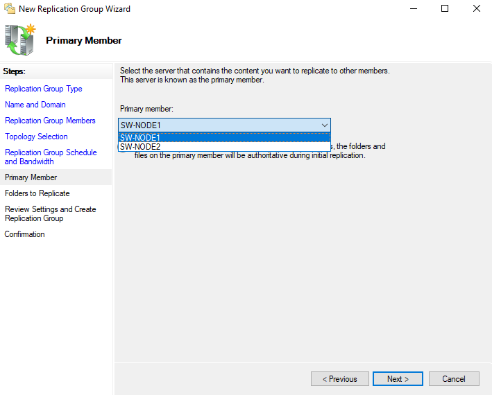 Windows Server Manager or DFS Management wizard screenshot used in the DFS Replication configuration steps - img Windows Server Manager or DFS Management wizard screenshot used in the DFS Replication configuration steps.