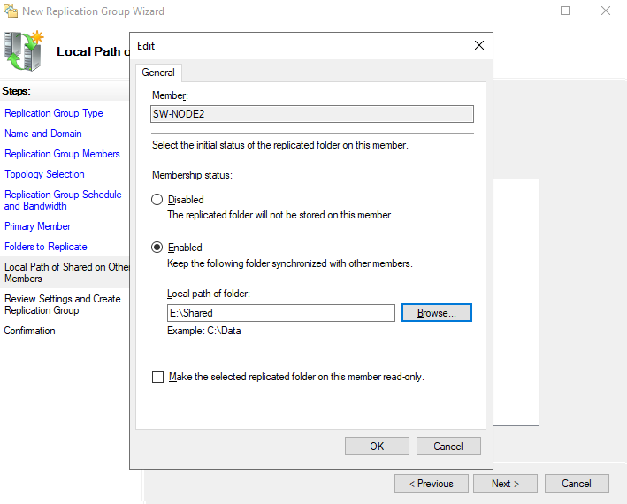 Windows Server Manager or DFS Management wizard screenshot used in the DFS Replication configuration steps - img Windows Server Manager or DFS Management wizard screenshot used in the DFS Replication configuration steps.