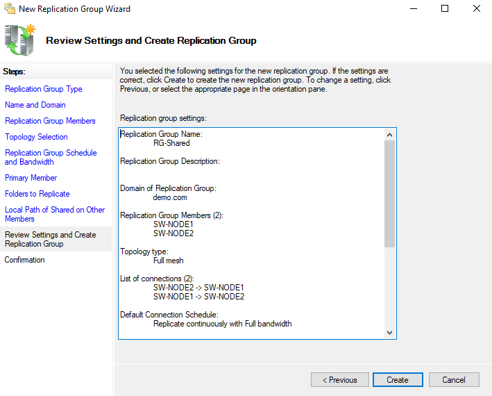 Windows Server Manager or DFS Management wizard screenshot used in the DFS Replication configuration steps - img Windows Server Manager or DFS Management wizard screenshot used in the DFS Replication configuration steps.