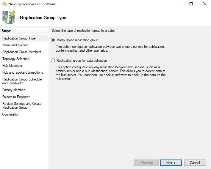 Windows Server Manager or DFS Management wizard screenshot used in the DFS Replication configuration steps - img Windows Server Manager or DFS Management wizard screenshot used in the DFS Replication configuration steps.
