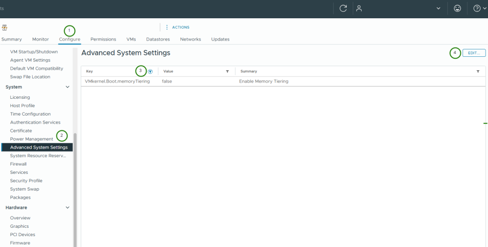 Memory Tiering status in ESX Advanced System Settings-img Memory Tiering status in ESX Advanced System Settings