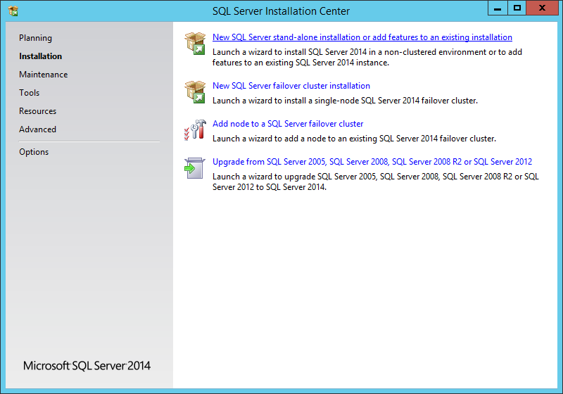 New SQL Server failover cluster