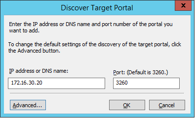 discover target portal