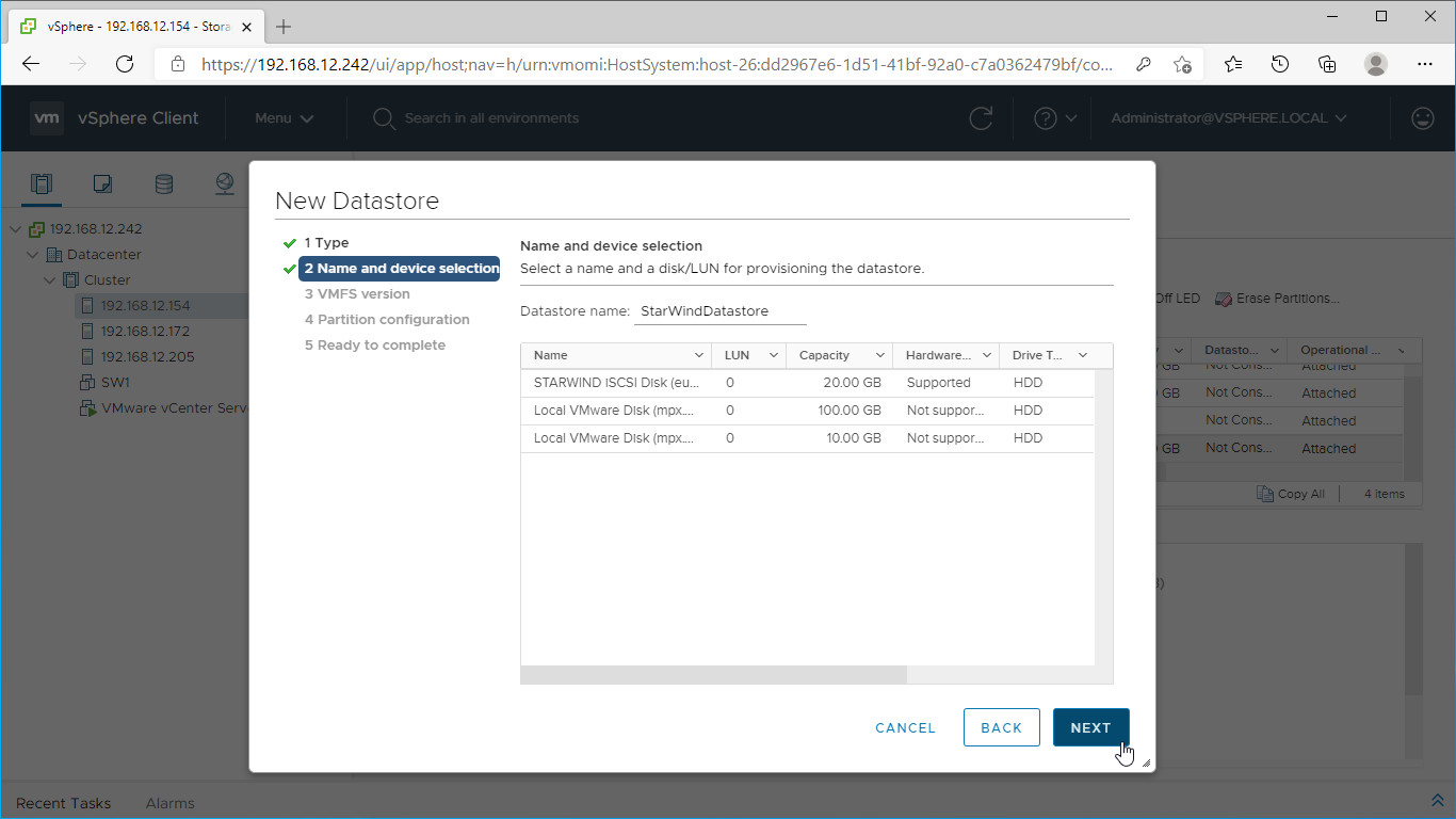 StarWind SAN & NAS Free