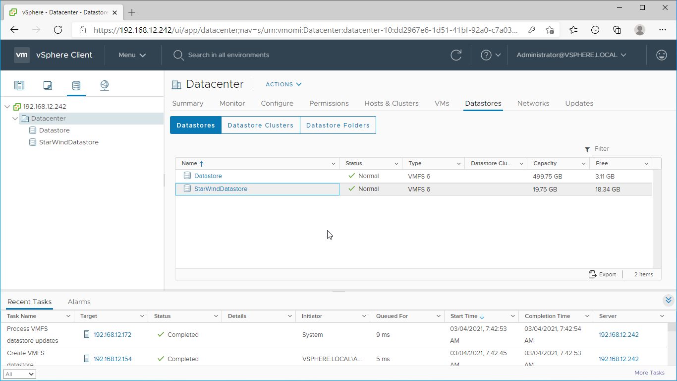 StarWind SAN & NAS Free